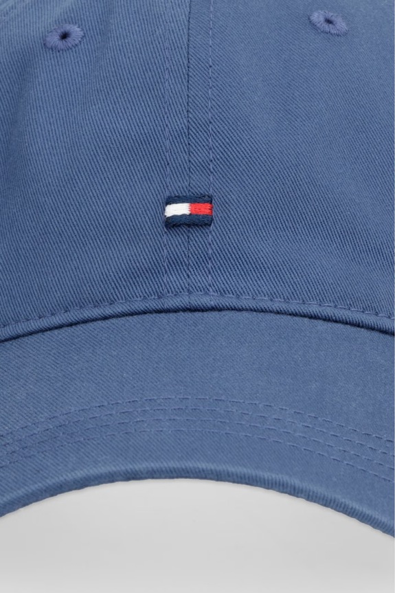 Tommy Hilfiger czapka z daszkiem męska bawełniana AM0AM14099 niebieski SS26
