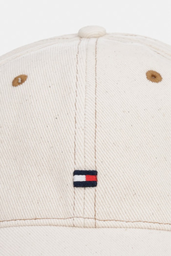 Tommy Hilfiger czapka z daszkiem męska bawełniana AM0AM14102 beżowy SS26