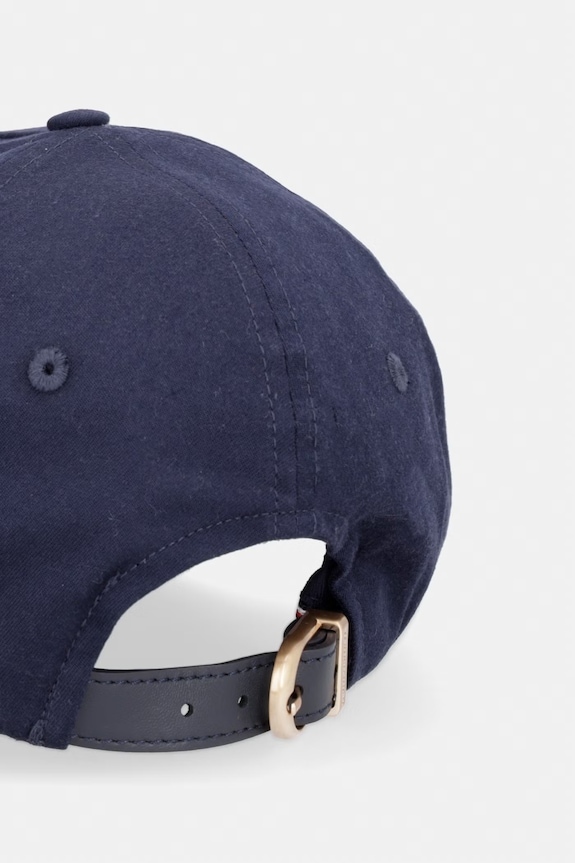 Akcesoria Tommy Hilfiger czapka z daszkiem męska bawełniana AM0AM14104 granatowy