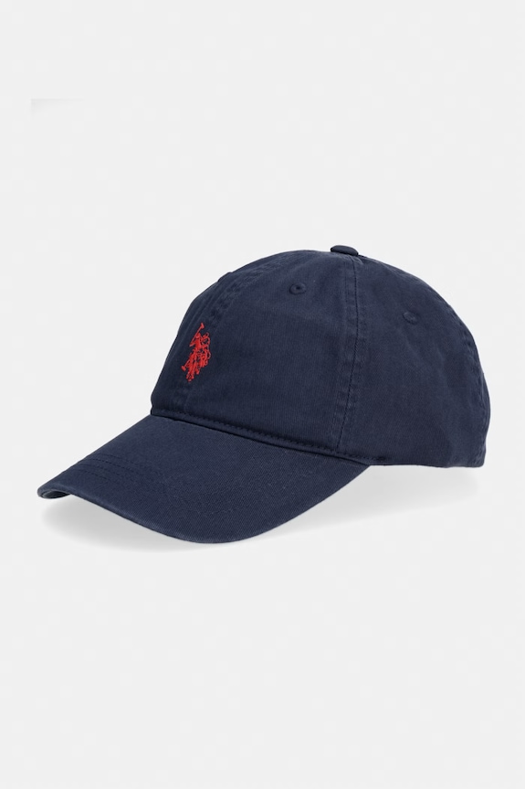 U.S. Polo Assn. șapcă pentru bărbați din bumbac OUTLINE DHM WASHED CASUAL bumbac bleumarin MUP3426