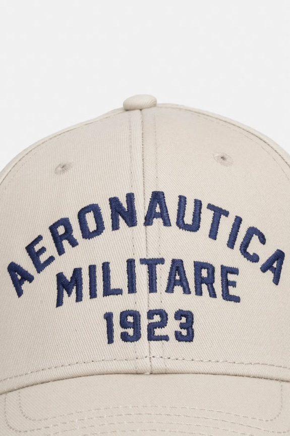 Bavlnená šiltovka Aeronautica Militare HA1241UCT02261 béžová SS26