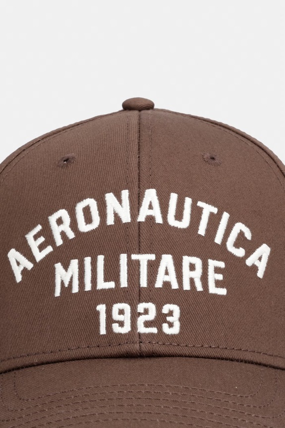Aeronautica Militare șapcă de baseball din bumbac HA1241UCT02261 maro SS26