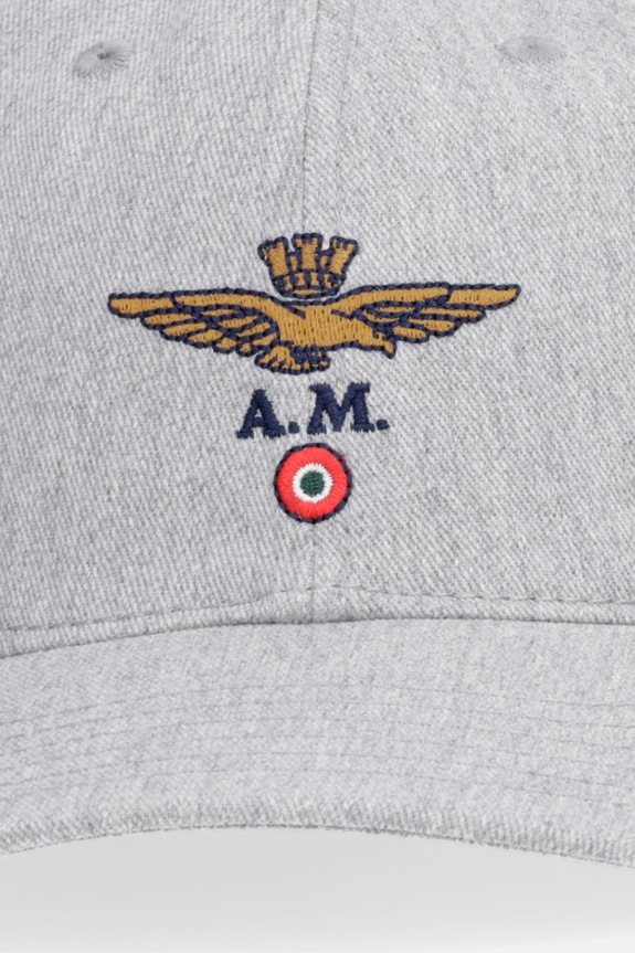 Bavlnená šiltovka Aeronautica Militare HA1246UCT02261 sivá SS26