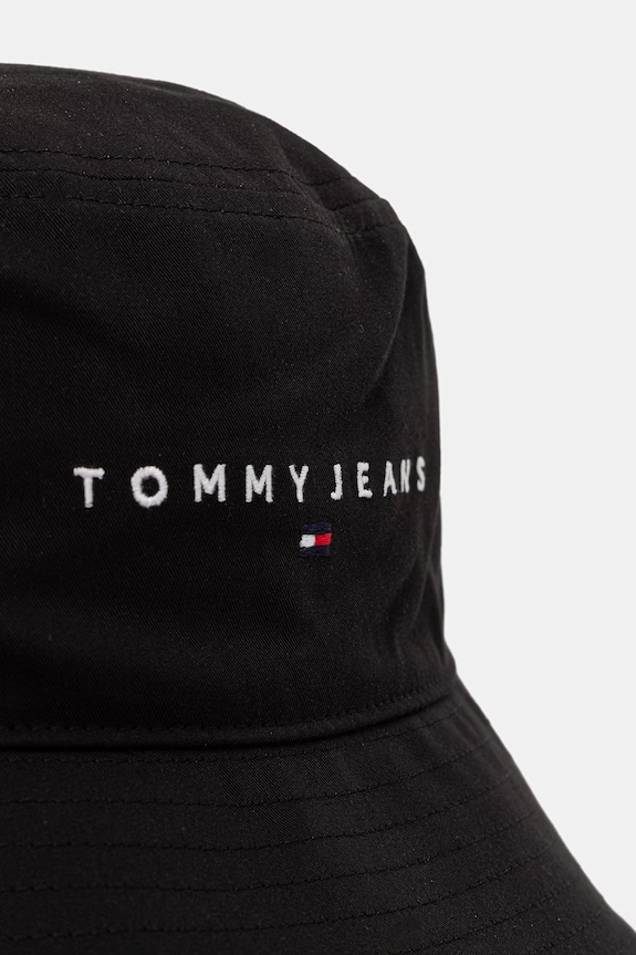Tommy Jeans bucket hat męski bawełniany AM0AM14201 czarny SS26