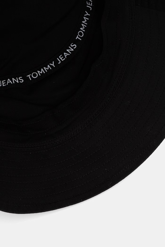 Tommy Jeans bucket hat męski bawełniany czarny AM0AM14201