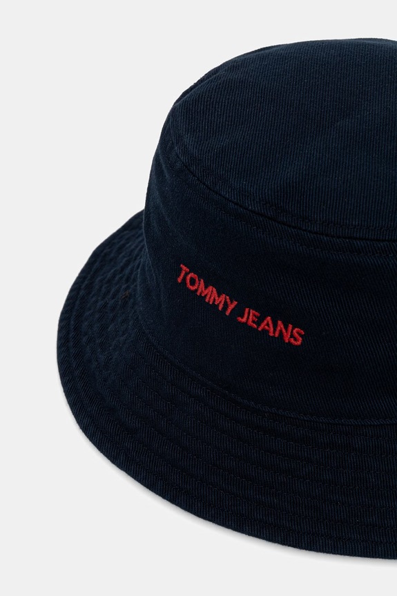 Akcesoria Tommy Jeans bucket hat męski bawełniany AM0AM14267 granatowy