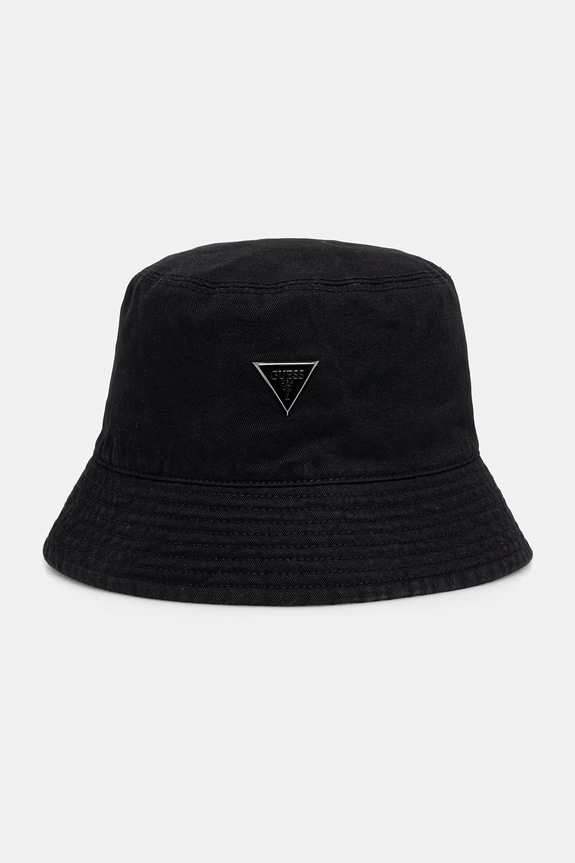 Guess bucket hat męski bawełniany czarny AM9608.POL01