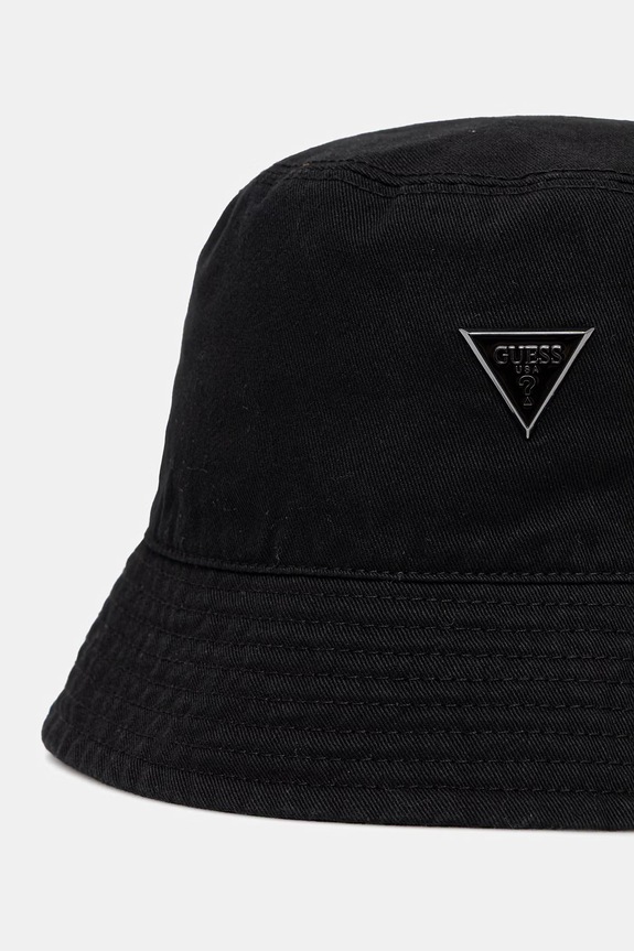 Guess bucket hat męski bawełniany AM9608.POL01 czarny SS26