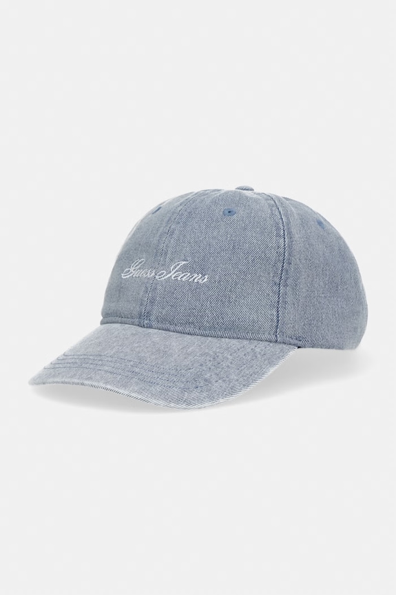 Guess Jeans czapka z daszkiem męska jeansowa niebieski M6GZB4.WF8V1