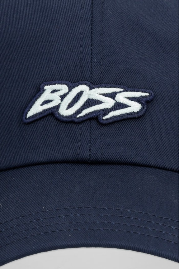 BOSS Orange baseball cap męska bawełniana SL 50560372 granatowy SS26