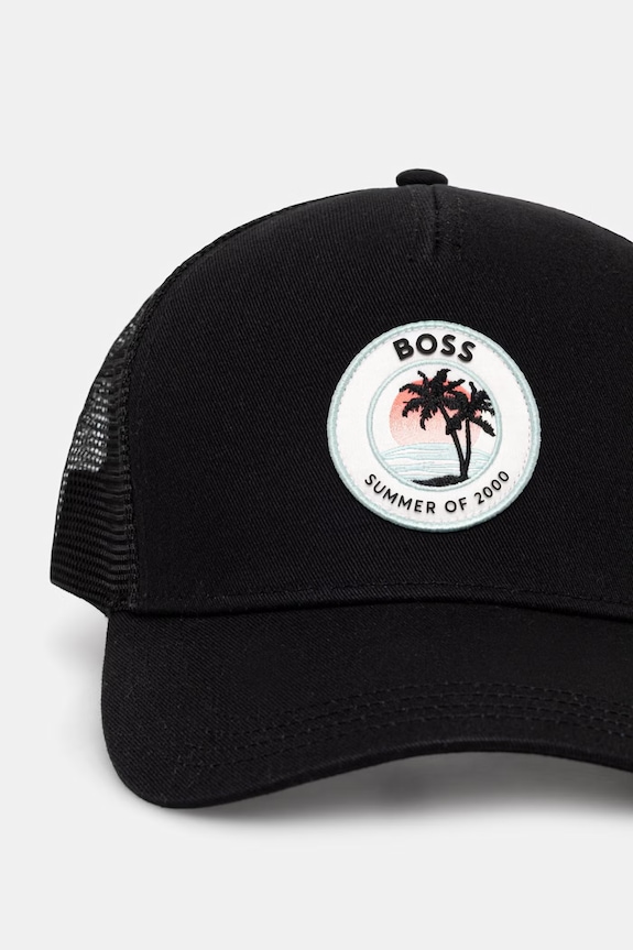 BOSS Orange šiltovka trucker pánska SL 50560384 čierna SS26