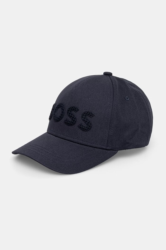 BOSS Green čiapka so šiltom pánska bavlnená Golf tmavomodrá 50560379