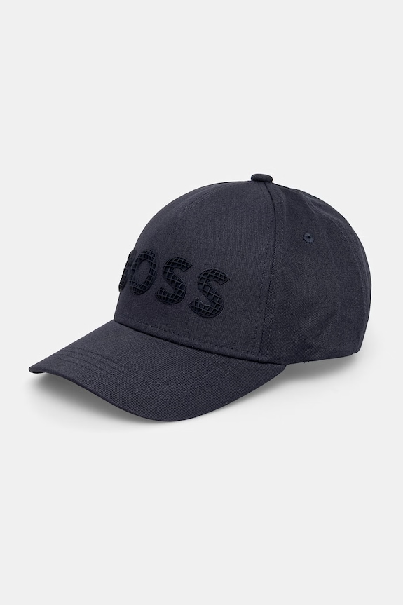BOSS Green čiapka so šiltom pánska bavlnená Golf tmavomodrá 50560379
