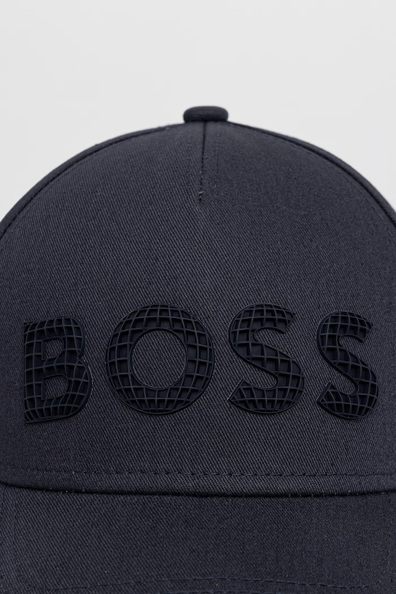 BOSS Green čiapka so šiltom pánska bavlnená Golf 50560379 tmavomodrá SS26