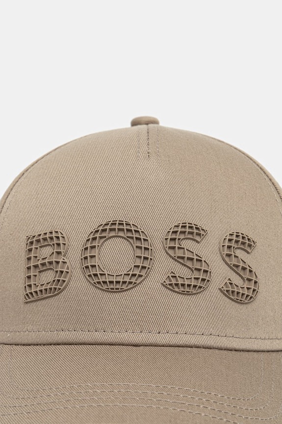 BOSS Green șapcă pentru bărbați de bumbac Golf 50560379 bej SS26