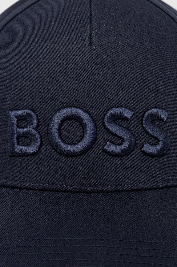 BOSS czapka z daszkiem bawełniana Boss 50556418 granatowy SS26