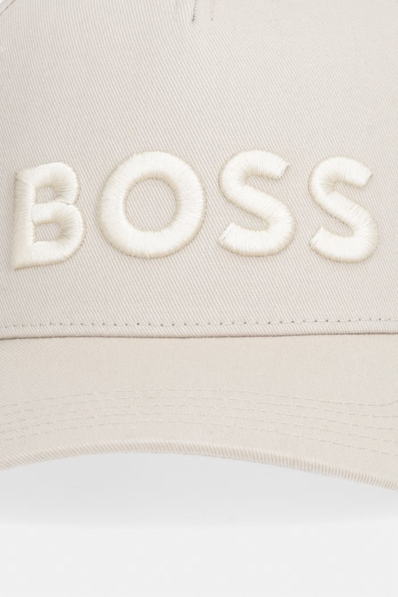 Bavlnená šiltovka BOSS Boss 50556418 béžová SS26