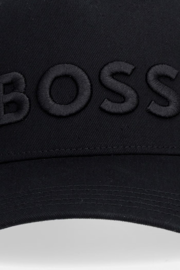 Bavlnená šiltovka BOSS Boss 50556418 čierna SS26