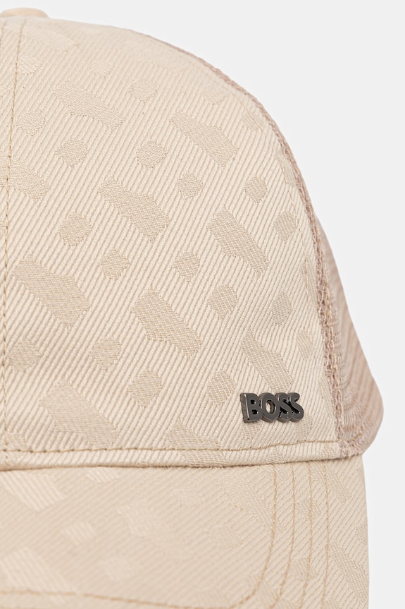 BOSS trucker cap męska Trucker 50560346 beżowy SS26