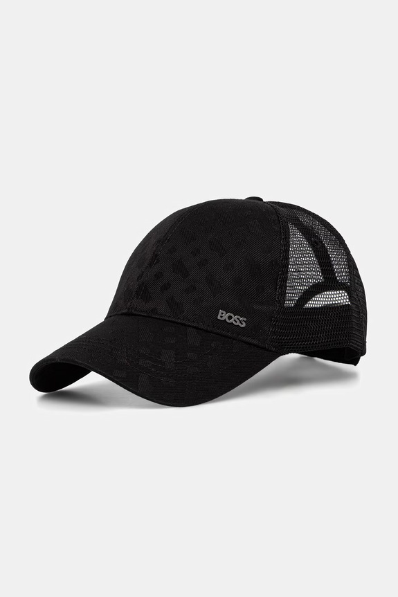 BOSS czapka trucker męska Trucker czarny 50560346