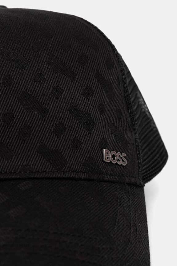 BOSS czapka trucker męska Trucker 50560346 czarny SS26
