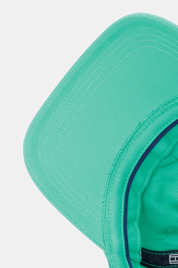 Tommy Hilfiger czapka z daszkiem męska bawełniana SUMMER zielony AM0AM14120