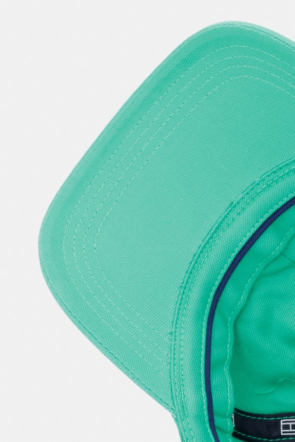 Tommy Hilfiger czapka z daszkiem męska bawełniana SUMMER zielony AM0AM14120