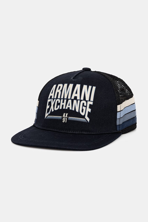 Armani Exchange șapcă snapback pentru bărbați bleumarin XM002542.AF15502