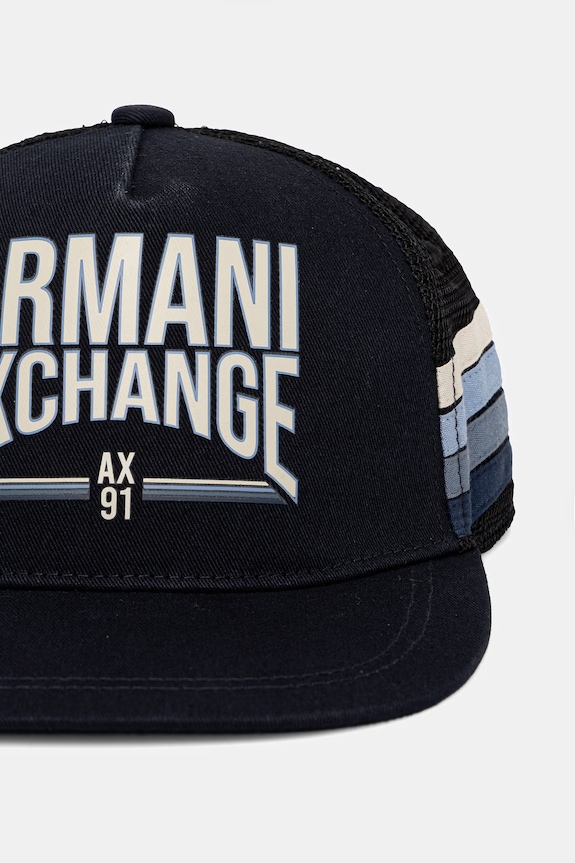 Armani Exchange șapcă snapback pentru bărbați XM002542.AF15502 bleumarin SS26