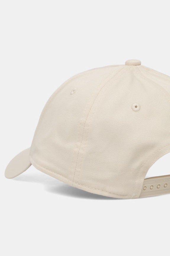 Akcesoria Armani Exchange czapka z daszkiem męska bawełniana XM002696.AF15502 beżowy