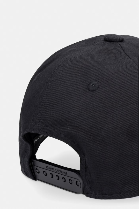 Akcesoria Armani Exchange czapka bejsbolówka męska bawełniana XM002696.AF15502 czarny