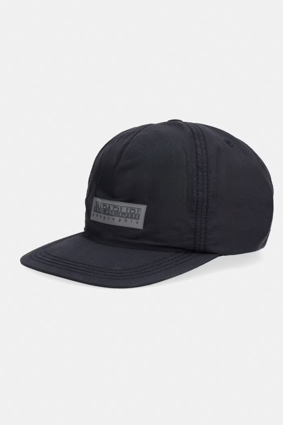Napapijri czapka bejsbolówka męska BOX LOGO czarny NP0A4IGB9411