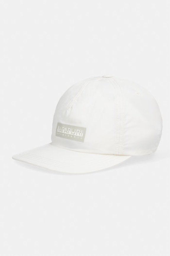 Napapijri czapka baseballowa męska BOX LOGO beżowy NP0A4IGBN1A1