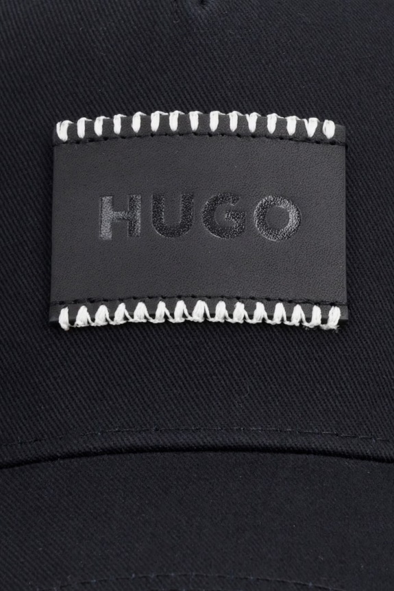HUGO siltes sapka férfi pamut Jude-SL 50560442 fekete SS26