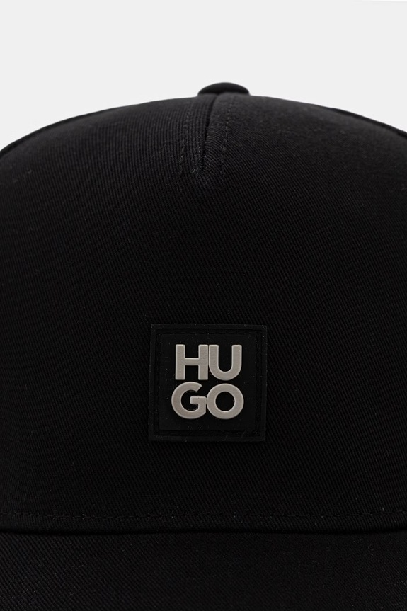 HUGO trucker cap férfi pamut Marsel-Trucker-SL 50560454 fekete SS26