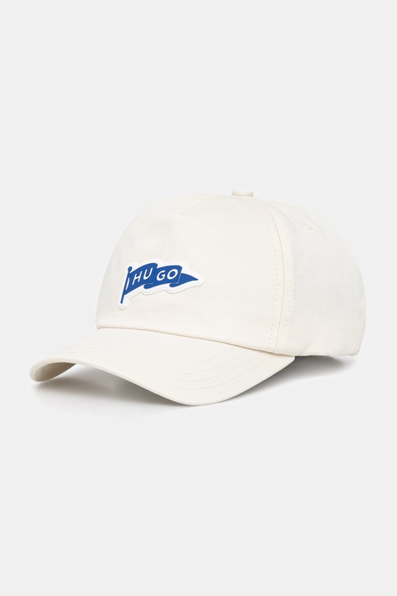 HUGO Blue siltes sapka férfi pamut Jinko-Flag bézs 50562321