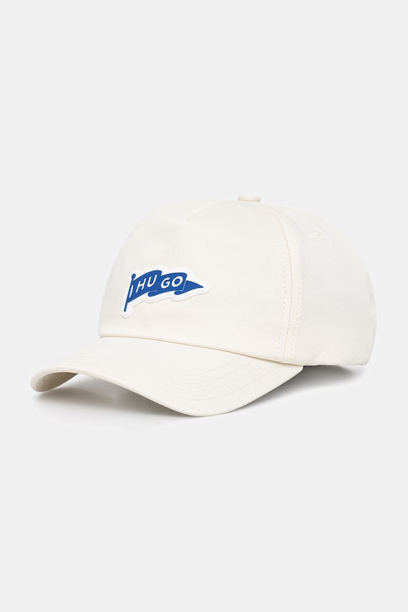 HUGO Blue siltes sapka férfi pamut Jinko-Flag bézs 50562321