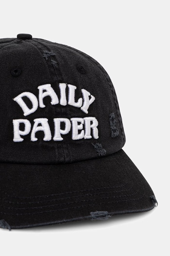 Daily Paper czapka z daszkiem bawełniana stack arch czarny 2610057