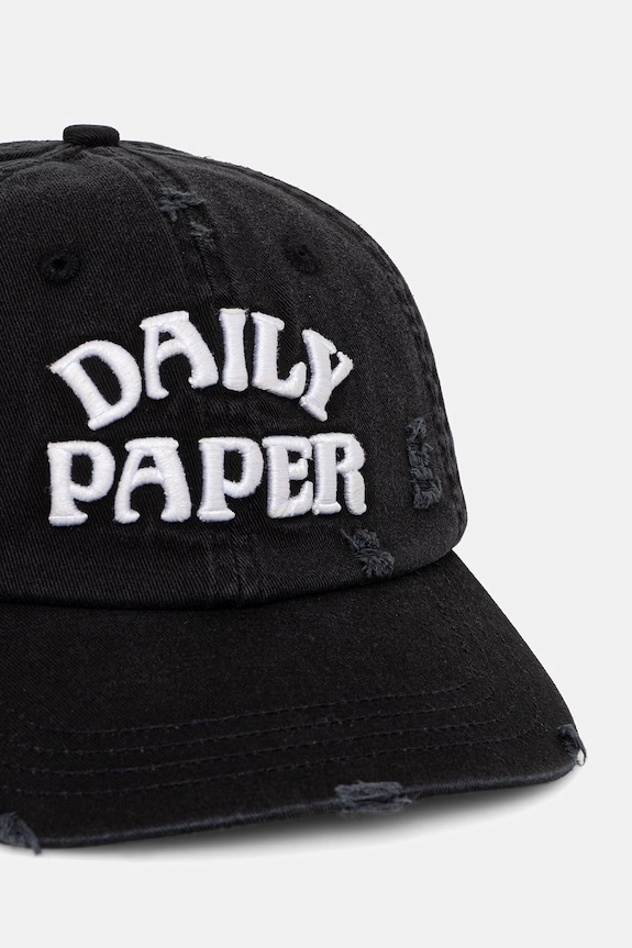Daily Paper czapka z daszkiem bawełniana stack arch czarny 2610057