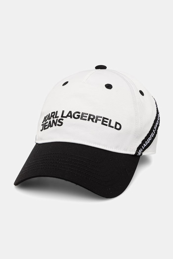 Karl Lagerfeld Jeans czapka z daszkiem męska biały A2M33028