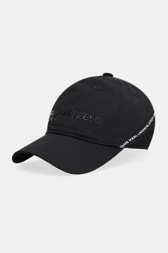 Karl Lagerfeld Jeans czapka z daszkiem męska czarny A2M33028