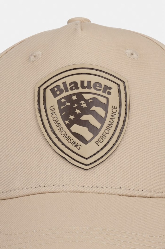 Blauer czapka z daszkiem bawełniana KNIGHT BLUA04463 beżowy SS26