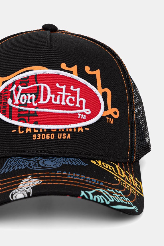 Von Dutch čiapka so šiltom pánska VD.0.CAS1.BRA čierna SS26