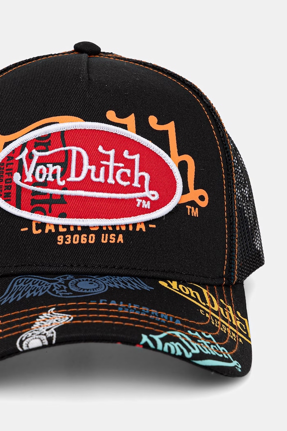 Von Dutch čiapka so šiltom pánska VD.0.CAS1.BRA čierna SS26