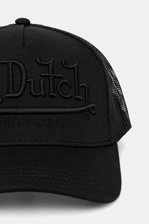 Von Dutch čiapka so šiltom pánska bavlnená VD.1.CB.EMB čierna SS26