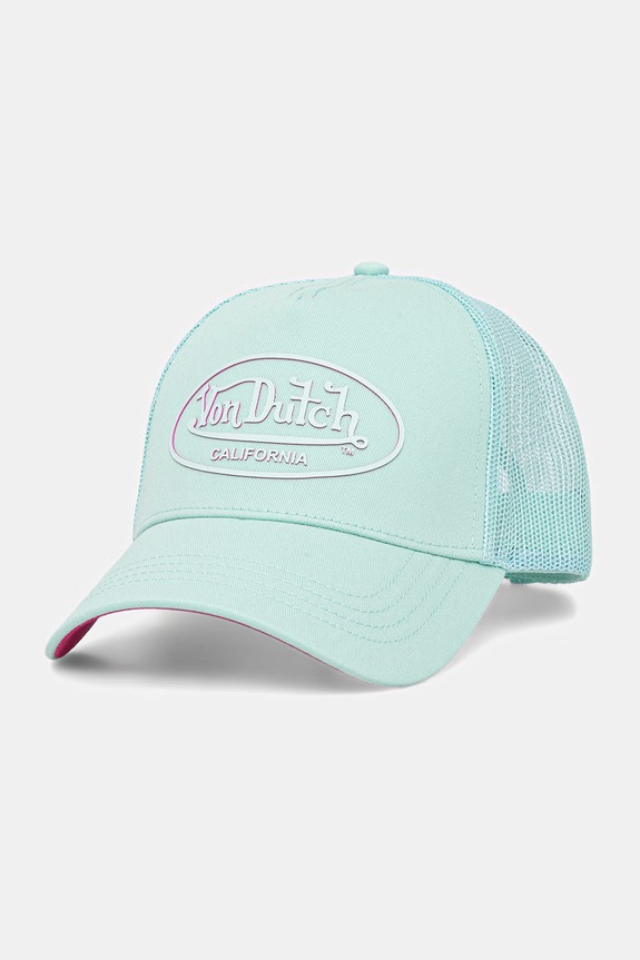 Von Dutch șapcă bărbați din bumbac verde VD.1.CB.LOG