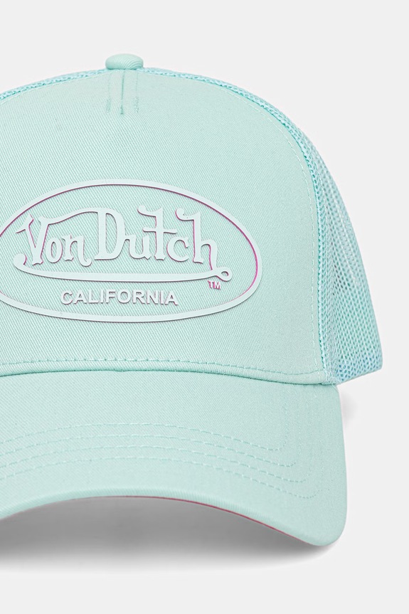 Von Dutch șapcă bărbați din bumbac VD.1.CB.LOG verde SS26