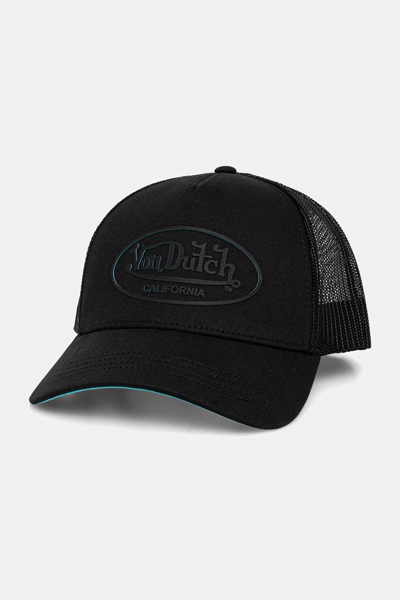 Von Dutch șapcă pentru bărbați din bumbac negru VD.1.CB.LOG