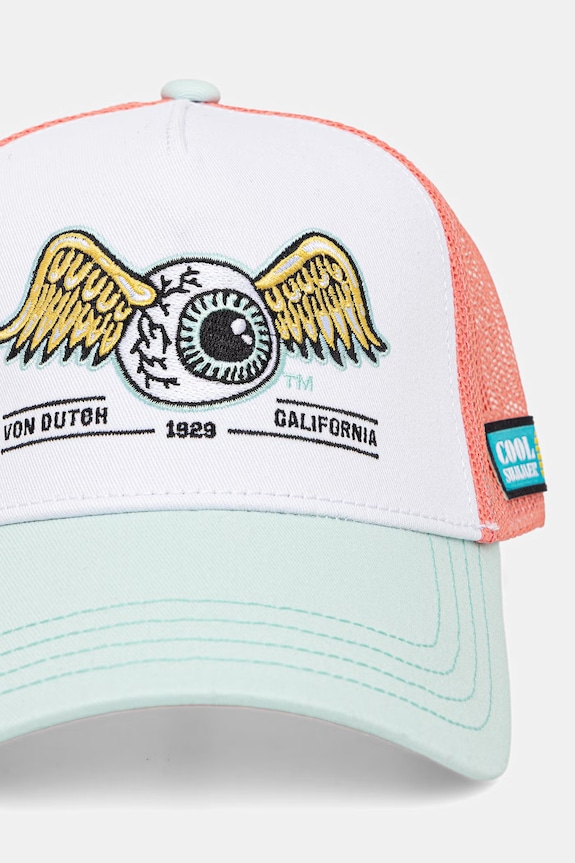 Von Dutch Čiapka so šiltom pánska bavlnená VD.1.CT.SURF ružová SS26