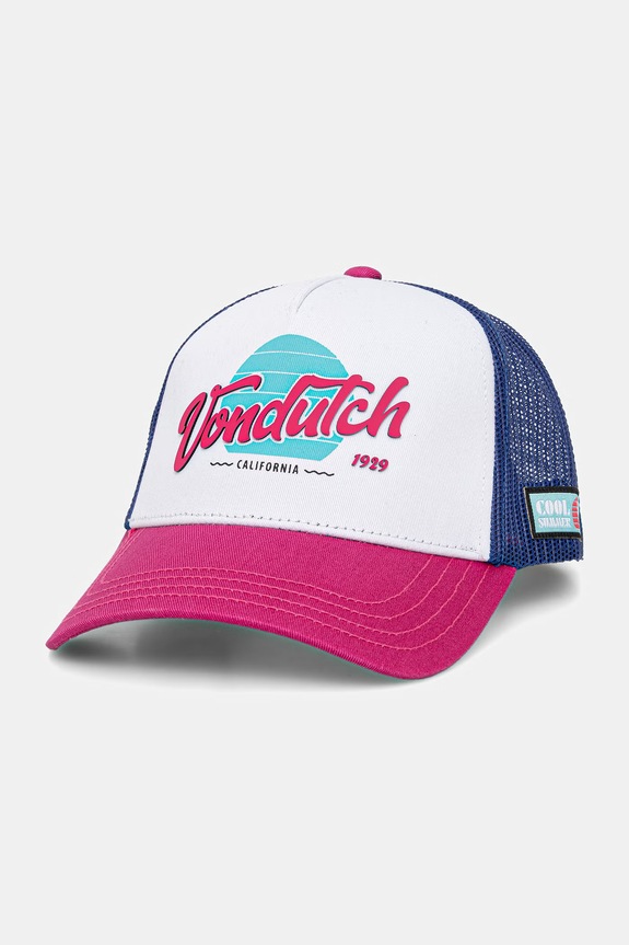 Von Dutch čiapka so šiltom pánska bavlnená modrá VD.1.CT.SURF